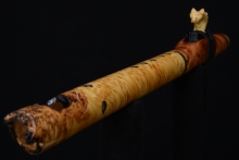 Yellow Cedar Burl Native American Flute, Minor, Mid A-4, #F19I